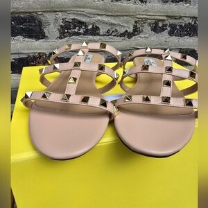 Valentino Women's Studded Sandals - Nude